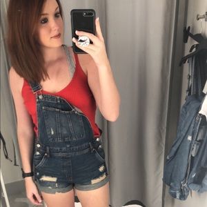 NWT H&M Jean short overalls